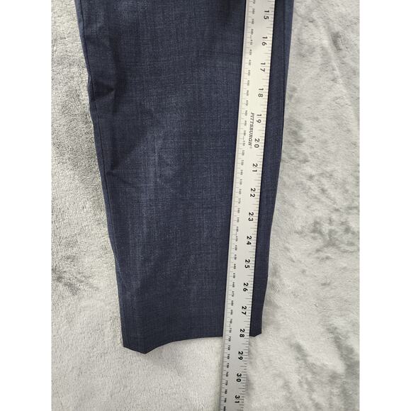 Banana Republic Martin Fit Stretch Wool Trouser Pants Size 6 Blue Office Career - Picture 11 of 13